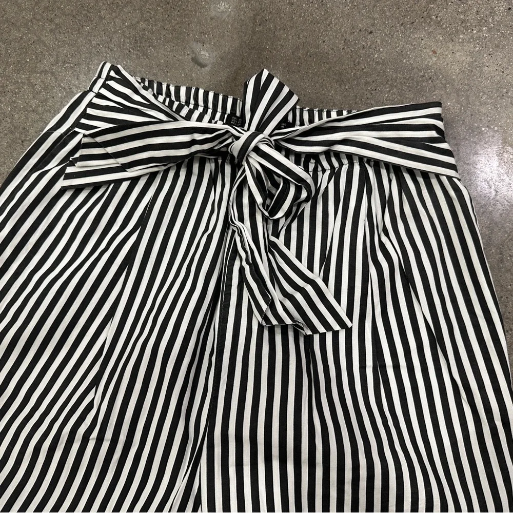 Zara High Waisted Striped Pant - Picture 2 of 9